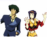 Spike Spiegel and Faye Valentine