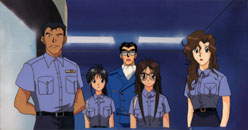 The Chief, Miyuki, Ken, Yoriko, and Aoi